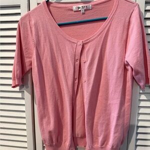 Vero Moda Pink Short Sleeve Cardigan